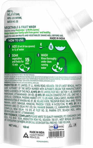 Nimwash Vegetable & Fruit Wash Spray 150 Ml