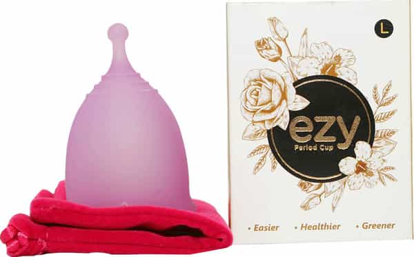 Ezy Menstrual Cup For Medium Or Heavy Flow Post Child Birth For Women Above 25 Years (Large)