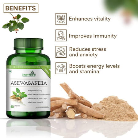 Simply Herbal Ashwagandha Capsule 60 No'S