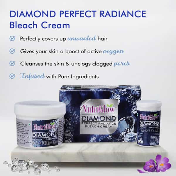 Nutriglow Natural's Advanced Pro Formula Pack 2 Diamond Radiance Facial Kit 60Gm & Bleach Cream 43Gm