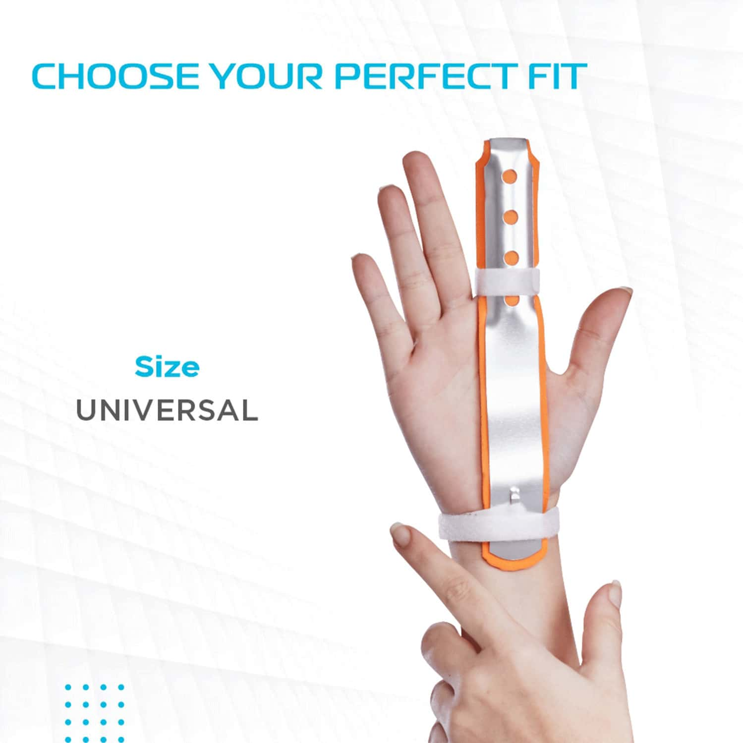 Vissco Finger Splint Long |Helps To Support The Finger After Fracture| Injury &Post Surgery(Orange)