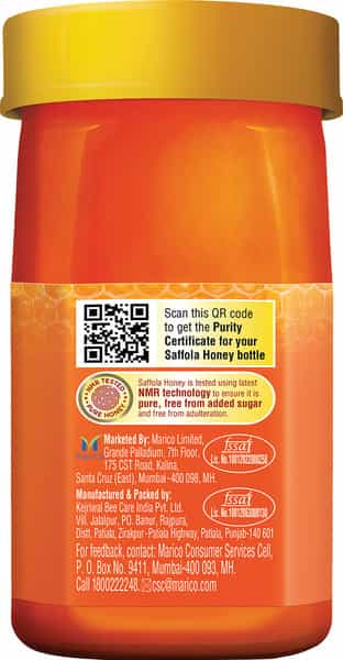 Saffola Honey 100% Pure Nmr Tested Honey 250 G