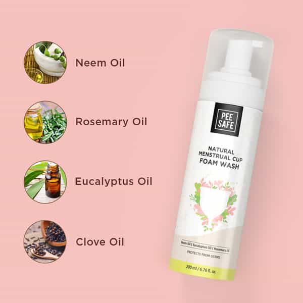 Pee Safe Natural Menstrual Cup Foam Wash (200 Ml)