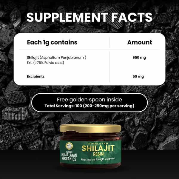 Vlado's Himalayan Organics Pure Shilajit Resin - 25G