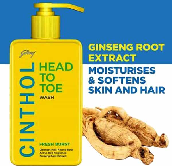 Cinthol Head To Toe Wash Fresh Burst - 300Ml