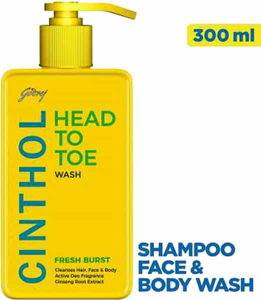 Cinthol Head To Toe Wash Fresh Burst - 300Ml