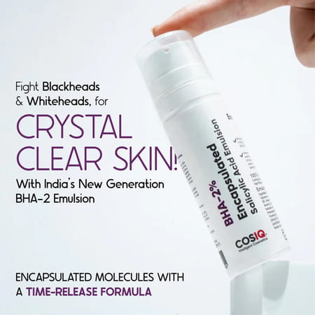 Cos-Iq Bha-2% Encapsulated Salicylic Acid Emulsion 30Ml For Sensitive Skin | Face Exfoliator
