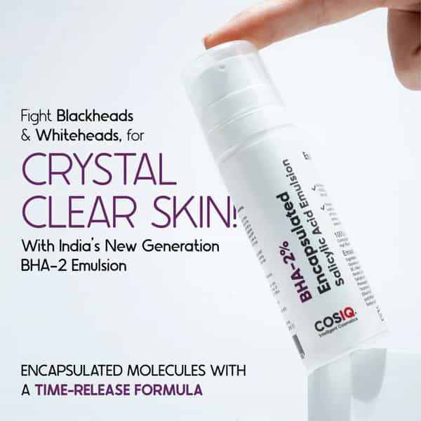 Cos-Iq Bha-2% Encapsulated Salicylic Acid Emulsion 30Ml For Sensitive Skin | Face Exfoliator