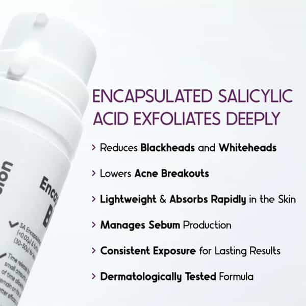 Cos-Iq Bha-2% Encapsulated Salicylic Acid Emulsion 30Ml For Sensitive Skin | Face Exfoliator