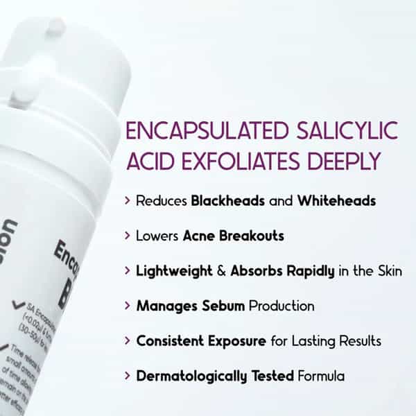 Cos-Iq Bha-2% Encapsulated Salicylic Acid Emulsion 30Ml For Sensitive Skin | Face Exfoliator