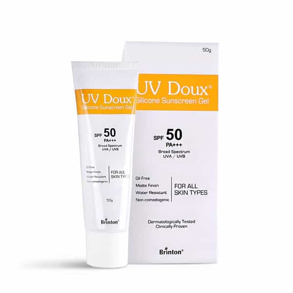 Brinton Uv Doux Face & Body Sunscreen Gel With Spf 50 Pa+++ | 50G X Pack Of 3