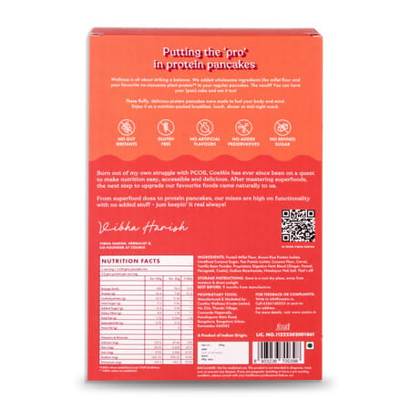 Cosmix - Protein Pancake Mix With No Nonsense Plant Protein | (Assorted | Pack Of 4)