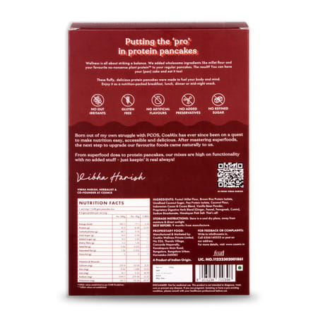 Cosmix - Protein Pancake Mix With No Nonsense Plant Protein | (Assorted | Pack Of 4)