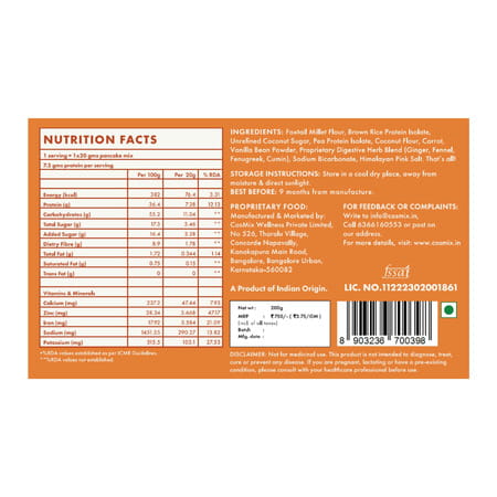 Cosmix - Protein Pancake Mix With No Nonsense Plant Protein | (Assorted | Pack Of 4)