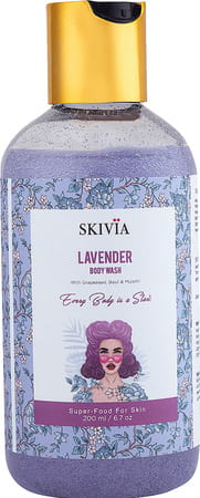 Skivia Lavender Body Wash With Grapeseed | Basil & Mulethi - 200 Ml (200 Ml)