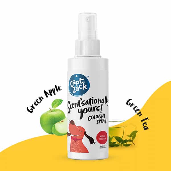 Captain Zack Scentsationally Yours Colonge Spray (Apple & Green Tea) For Dogs 100 Ml