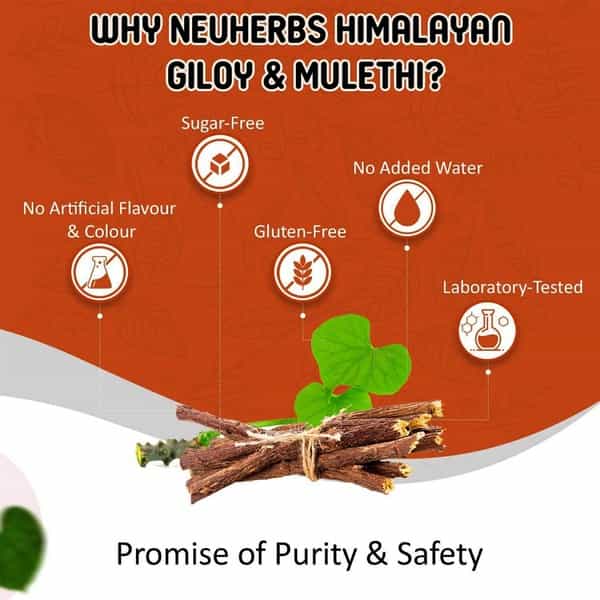 Neuherbs Himalayan Giloy Mulethi Juice - Boost Immunity Naturally - 1 L