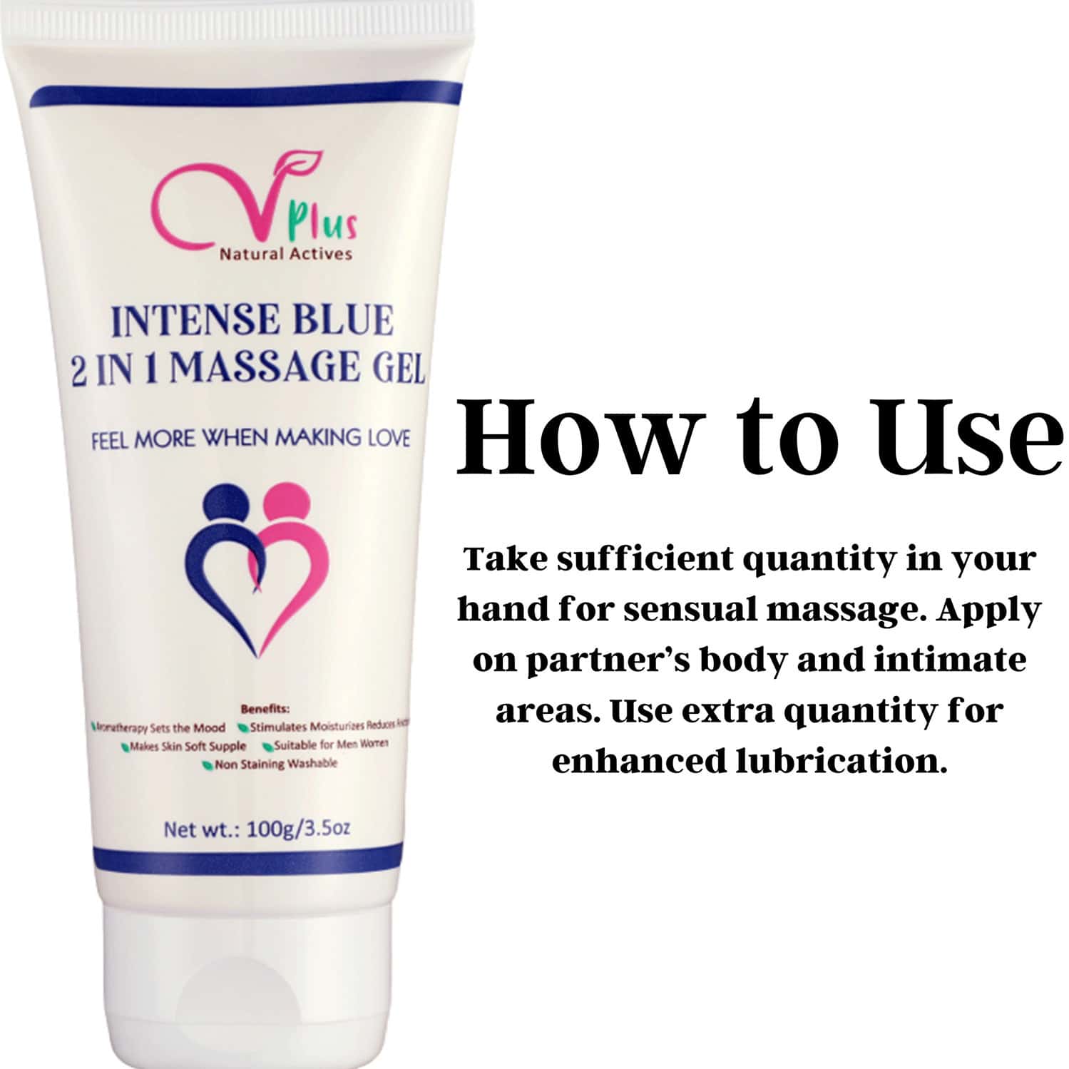 Buy VIGINI COOL BLUE SENSUAL LUBRICANT MASSAGE GEL 100ML+ ENERGY STAMINA TESTOSTERONE BOOSTER 30
