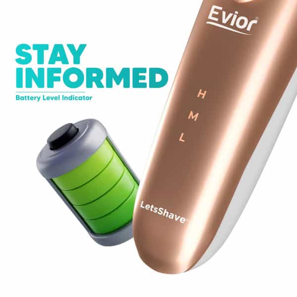 Letsshave Evior 4-In-1 Face & Body Trimmer For Women | 4 Heads & 6 Functions | Skin-Safe Blades