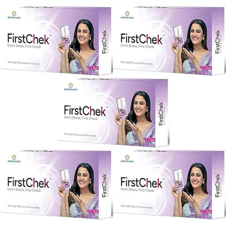 Firstchek -Pregnancy Test Kit | Single Use |Don't Stress...Firstchek | 99% Accuracy | Pack Of 5