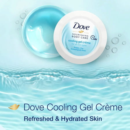 Dove 48 Hrs Nourishing Body Care Cooling Gel Creme (145gm)