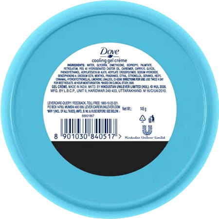 Dove 48 Hrs Nourishing Body Care Cooling Gel Creme (145gm)