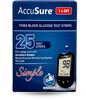 Accusure Simple Blood Glucose | 25 Test Strips