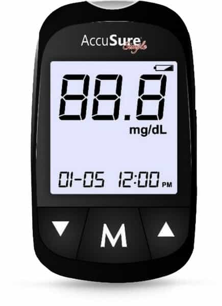 Accusure Simple Blood Glucose | 25 Test Strips