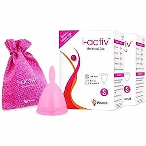 I-Activ Menstrual Cup For Women | 8-10 Hrs Protection | Small Size | Pack Of 2