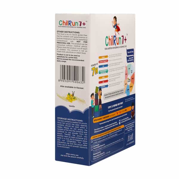 Chilrun 7+ Chocolate Flavour Total Nutrition For Modern Day Growing Child Box Of 200Gm