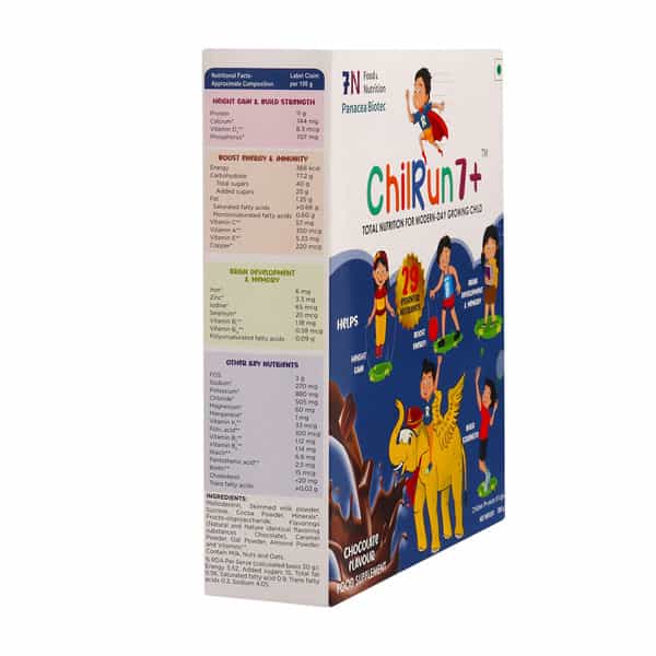 Chilrun 7+ Chocolate Flavour Total Nutrition For Modern Day Growing Child Box Of 200Gm