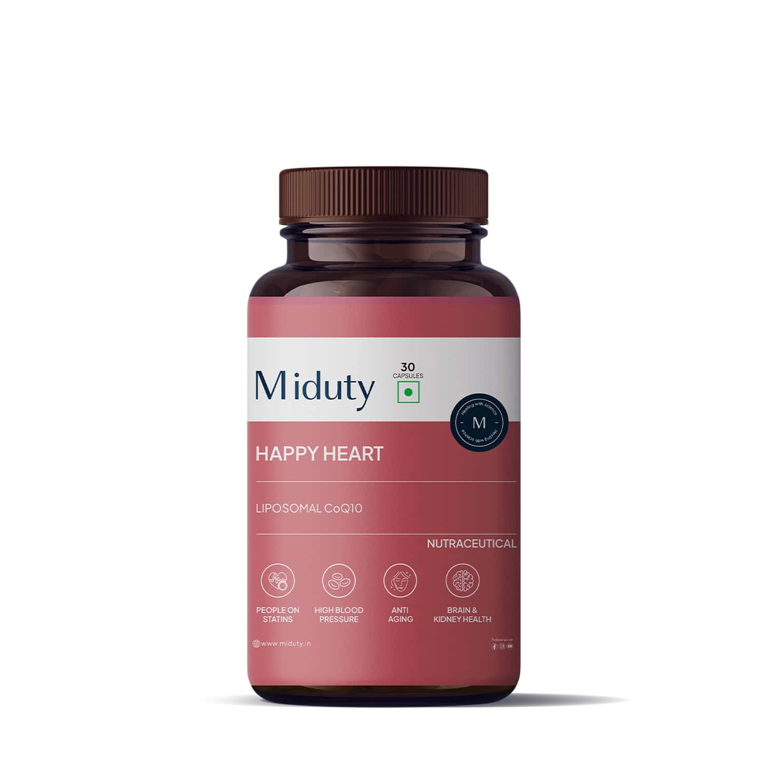 Buy MIDUTY PALAK NOTES HAPPY HEART-LIPOSOMAL COQ10 - BLOOD