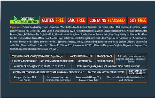 Proathlix Protein Bar (Hazelnut) 50G (Pack Of 12)