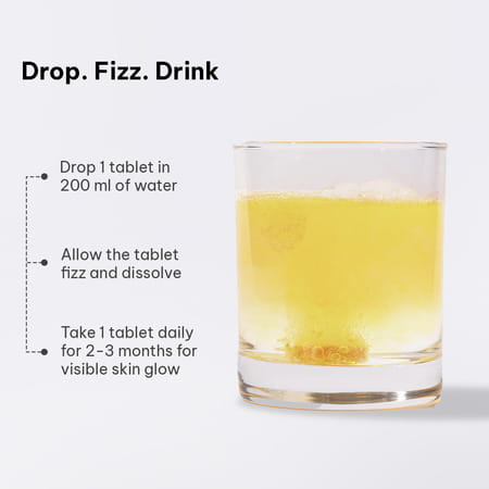 Hk Vitals Glutathione (Lemon - 15 Effervescent Tablets) With Sipper Bottle