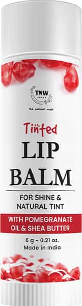 Tnw The Natural Wash Pomegranate Tinted Lip Balm For Soft & Moisturized Lips - 6 G