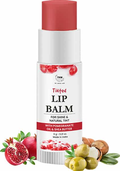 Tnw The Natural Wash Pomegranate Tinted Lip Balm For Soft & Moisturized Lips - 6 G
