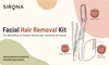 Sirona Reusable Facial Hair Removal Kit Set Of 3