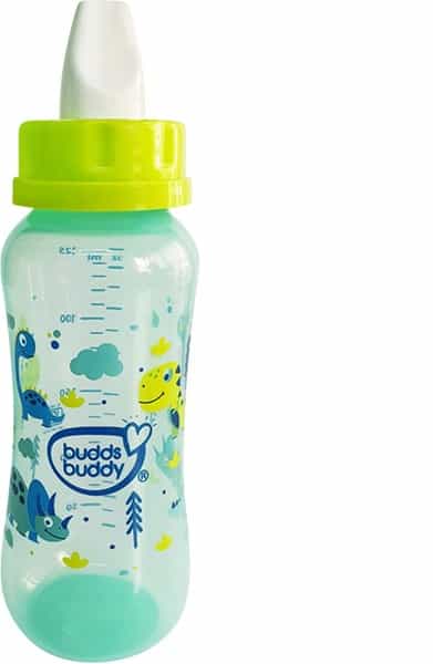 Buddsbuddy Elegant 3 In 1 Bottle (Feeding Bottle+Sipper+Cereal Feeder) - 125 Ml Green