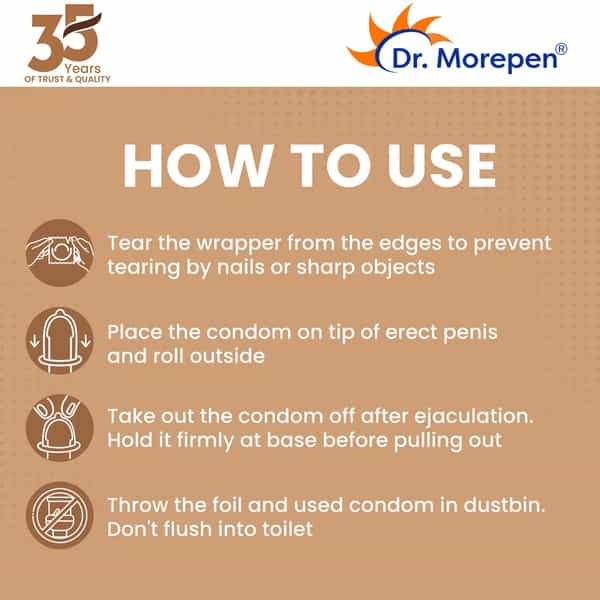 Dr. Morepen Exygra Dotted | Choicolate | Condom | 10 No's | Pack Of 2