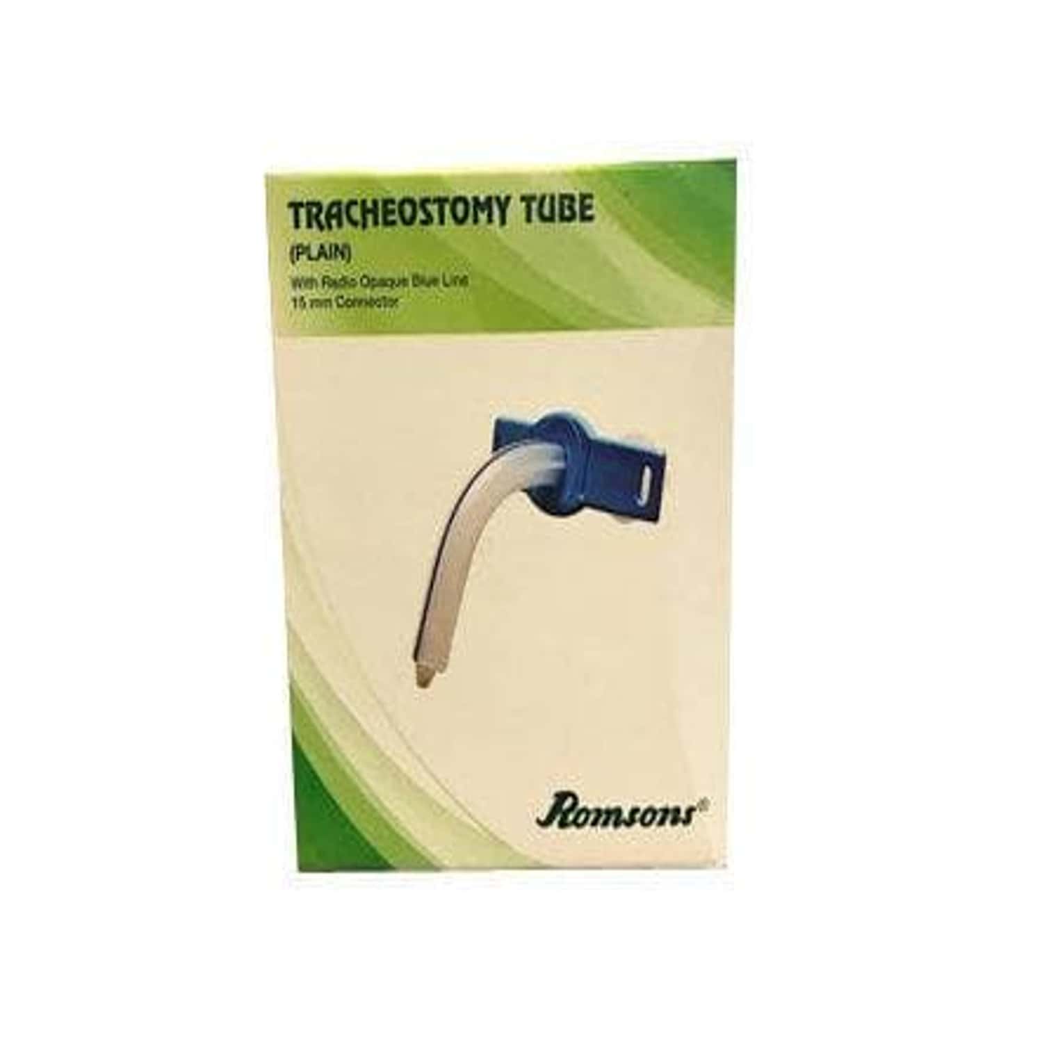 Romsons Tracheostomy Tube Plain 8.0