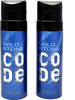 Wild Stone Code Titanium Body Perfume For Men - 120Ml (Pack Of 2)