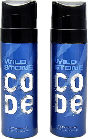 Wild Stone Code Titanium Body Perfume For Men - 120ml (pack Of 2)
