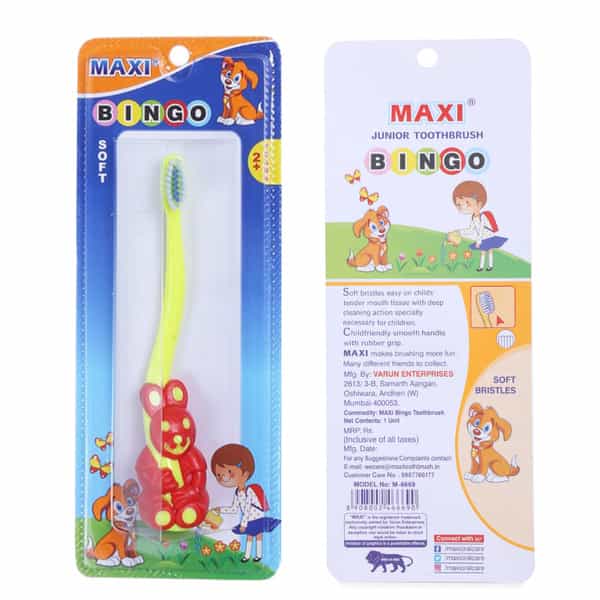 Maxi Bingo Junior Soft Toothbrush (Pack Of 6)