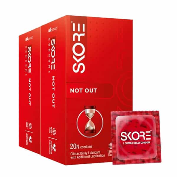 Skore Climax Delay Condoms (Not Out) 20N (Pack Of 2)