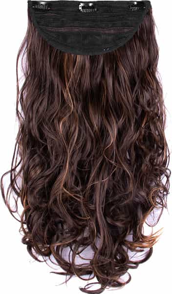 Streak Street Clip-In 24" Full-Wavy Mix Brown Hair Extensions