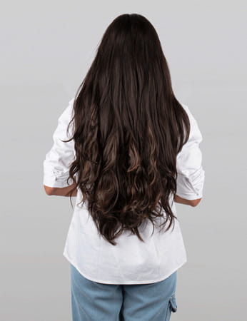 Streak Street Clip-In 24" Full-Wavy Mix Brown Hair Extensions