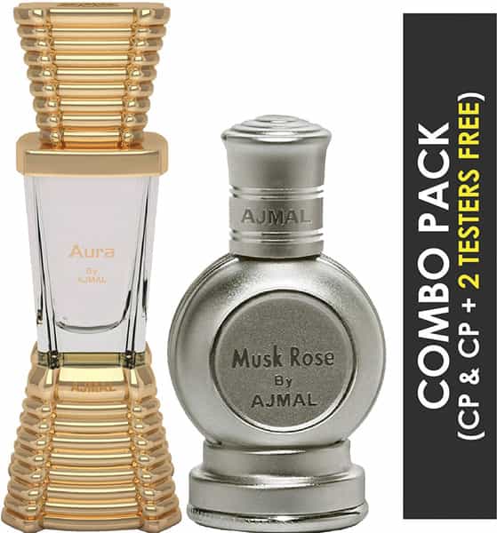Ajmal Aura Concentrated & Musk Rose Concentrated Floral Musky Combo Set