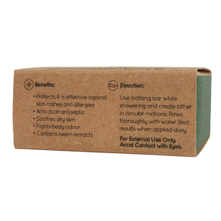 Kairali Neem Soap - Herbal Antibacterial And Antifungal Soap For Skin Problems - 100G