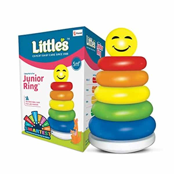 Little's Plastic Junior Ring (Multicolour) (6 Pieces)