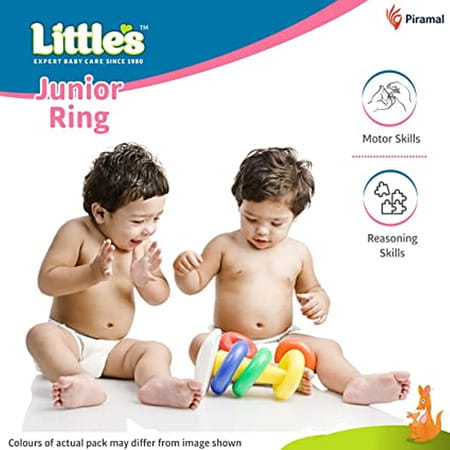 Little'S Plastic Junior Ring (Multicolour) (6 Pieces)